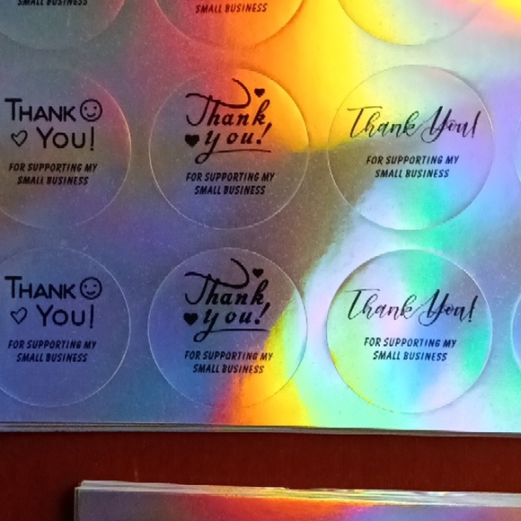 THANK YOU STICKERS/CARDS - Picture 10 of 10